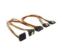 - Répartiteur d'alimentation - alimentation SATA (P) verrouillé pour alimentation SATA (R) clip métal - 3.3 / 5 / 12 V - 30 cm - noir, jaune, rouge,