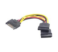 Gembird CC-SATAM2F-01 0.15m SATA SATA Multicolore câble SATA - Câbles SATA (80 mm, 110 mm, 2,5 cm)