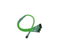 - Répartiteur d'alimentation de ventilateur - alimentation interne - 3 broches (F) pour alimentation interne - 3 broches (M) - 30 cm - vert fluo