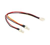 Répartiteur d'alimentation de ventilateur - DeLOCK - Molex 3 broches (M) vers (F) - 22 cm - Noir