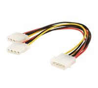 Gembird CC-PSU-1 - Répartiteur d'alimentation - alimentation interne 4 plots (F) pour alimentation interne 4 plots (M) - 13.3 cm