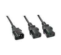 Lindy 1 m IEC C14 vers IEC C5 Cloverleaf câble d'extension - Noir