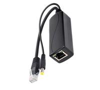 Répartiteur d'alimentation sur Ethernet 10/100 Mpbs RJ45 DC5,5 x 2,1 mm IEEE802.3at (30 W) PoE Splitter