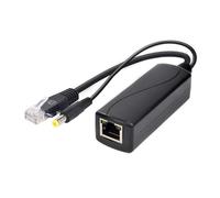 Répartiteur d'alimentation sur Ethernet 10/100 Mpbs RJ45 DC5,5 x 2,1 mm IEEE802.3at (30 W) PoE Splitter