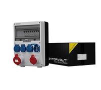 Répartiteur d'alimentation TD-S avec 4 x 230 V 1 x 16 A 1 x 32 A CEE Mennekes Prises murales Répartiteur de courant de chantier Distributeur de courant Doctorvolt
