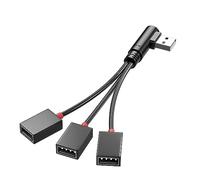 Répartiteur d'alimentation USB 1 mâle vers 3 femelles 2.0 adaptateur 1 vers 3 répartiteur multiport pour câble d'extension USB de chargement