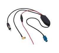 Répartiteur d'antenne AM/FM DAB+ - série acv - Fakra(m)>DIN(m)/SMB(f) - compact - noir