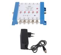 Repartiteur de cable 5 voies, coque metallique a haute isolation, perte de retour de 10 dB, amplificateur d'antenne TV pour interieur, prise UE 100-240 V