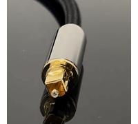 Répartiteur de câble à fibre optique 2 en 1, convertisseur Toslink pour TVHD, DVD, TV numérique, barre de son et amplificateur, port plaqué or