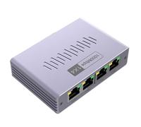 Répartiteur de câble Ethernet | Répartiteur réseau 1 à 4 | Adaptateur de routeur Gigabit haute vitesse à faible latence Accessoires pour bibliothèque, PC, caméra, box TV, maison, salon