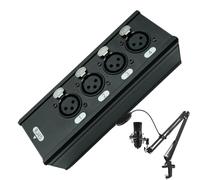 Répartiteur De Câble Réseau - Extension De Réseau en D'aluminium À 4 Canaux RJ45, Hub De Connexion Haut Débit | Adaptateur Répartiteur LAN pour Projecteur, Moniteur, Bureau, Cinéma Maison