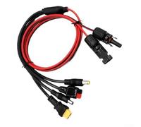 Répartiteur de câble solaire 4 en 1 avec DC5521, DC7909 et connecteurs bipolaires pour panneaux solaires et centrales électriques portables