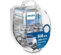 PHILIPS WhiteVision ultra H4 12V 60/55W + 2 W5W
