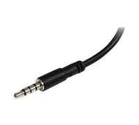 StarTech.com Adaptateur pour casque avec prises pour écouteur et microphone séparées - Mini-Jack 3,5mm 1x (M) 2x (F) - Noir