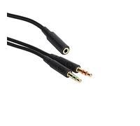 Répartiteur de casque pour ordinateur 3,5 mm femelle à double 3,5 mm mâle casque micro Audio Y câble répartiteur Smartphone casque vers adaptateur PC, pour Cloud
