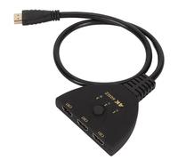 Répartiteur de Commutateur HDMI 4K 60Hz, Commutateur HDMI Bidirectionnel 3 en 1, Sélecteur de Commutateur HDMI 3 Ports pour Ordinateur de Projecteur de Moniteur de Télévision