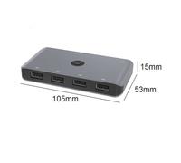 Répartiteur de commutateur USB 3.0 2.0 KVM, moniteur de partage, clavier, souris, convertisseur HUB, 4 ports de partage, 4 appareils