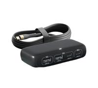 Répartiteur de concentrateurs de type C avec capacité de charge totale de 100 W pour ordinateur portable et gadgets 2 USB C + 2 ports USB 4 ports