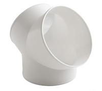 Répartiteur de conduit en PVC en forme de Y, raccord de connecteur de ventilateur d'extracteur, branche de traitement d'air en plastique massif, adaptateur de hotte, blanc, 100 mm, 150 mm, 200 mm (200