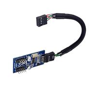 Répartiteur de connexion USB 2.0 9 broches pour interfaces efficaces Extension 2.0 9 broches Connecteurs légers