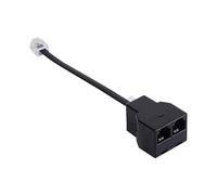 Répartiteur de cordon téléphonique - Convertisseur répartiteur de fil téléphonique bidirectionnel, compatible avec les téléphones, télécopieurs, modems et équipements DSL, adaptateur de connexion faci