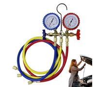 Répartiteur de courant alternatif pour voiture, kit de tuyau de réfrigérant haute performance, outil de diagnostic multi-usage | R134A R22 R410 R12 Kit de jauge compatible pour la réparation de