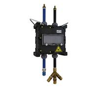 Répartiteur de courant avec pendule à air comprimé et connexion hydraulique avec clapet de commande Minibox TpE 5505