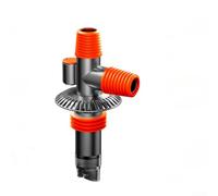 Répartiteur de déchets de machine à laver, connecteur en T anti-obstruction pour évier et linge, compatible avec tuyaux de 32 à 46 mm, installation rapide (orange étendu)