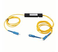 Répartiteur de fibre optique 1/2 Pigtail, monomode pour connecteur SC/UPC pour réseaux optiques passifs FTTH, longueur d'onde de 1310 à 1550 nm, boîtier ABS, longueur de cordon de 1,2 m,