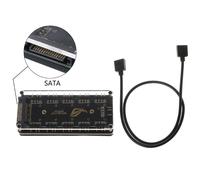 répartiteur de Hub 5V à 3 broches RGB 10, alimentation SATA, ARGB, câble d'extension pour GIGABYTE MSI A SUS ASRock LED