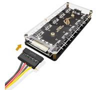 Répartiteur de hub ARGB - Station d'extension ARGB 10 points | Hub répartiteur PC 11 ports adressables 5 V | Câble d'extension à 3 broches | Contrôle de la lumière du ventilateur synchronisation