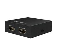 Répartiteur de moniteur - ABS, 6,5 x 6,5 x 2 cm - Répartiteur vidéo 1 en 2 sorties - Miroir haute vitesse et signal stable - Adaptateur vidéo longue distance - Adaptateur d'affichage pour ordinateurs
