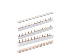 Répartiteur de peigne d'alimentation 12 modules 63 A 230 V Bornier de barre omnibus haute intensité pour distribution de câblage de panneau électrique DPN avec conductivité en cuivre pur coque en