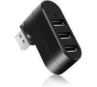 Répartiteur De Ports Usb, 3 Ports Usb 2.0 Expander Splitter Station D'Accueil 180 Degrés Rotatif Hub D'Extension Usb Hub Pour Windows Laptop Ps3 Pc Tablet[Z1569]