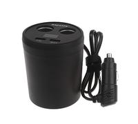 Répartiteur de Prise Allume-Cigare en Forme de Tasse QC3.0, Double Port de Chargement USB, Adaptateur de Chargeur de Voiture pour Adaptateur de Chargeur de Voiture et Camion 12-24V