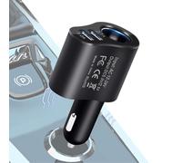 Répartiteur de sortie auto - Adaptateur de véhicule avec circuit de sécurité intégré, module répartiteur de force de haute qualité, moyeu de mise en page intelligent 80 W | Station d'alimentation