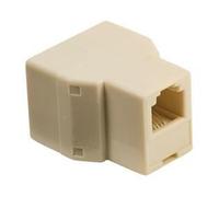 RÉPARTITEUR DE TÉLÉCOMMUNICATION RJ11 FEMELLE ? 2X RJ11 FEMELLE IVOIRE VALUELINE