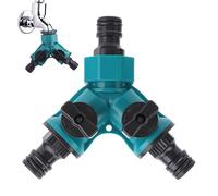 Répartiteur De Tuyau 2 Voies, 1pièce Distributeur D'eau Pour Tuyau D'arrosage, Raccord Tuyaus D'arrosage En Forme De Y, Avec Vannes Marche/arrêt Individuelles, Pour Jardinage, Production Agricole