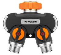 Répartiteur de tuyau d'arrosage 2 voies, modèle 2025, robuste et ultra-résistant.