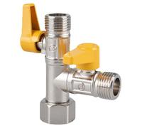 Répartiteur de Tuyau d'arrosage 2 Voies Robuste et Facile à Tourner avec contrôle de Pression d'eau réglable comme Adaptateur Robinet séparateur Tuyau 'arrosage Type T