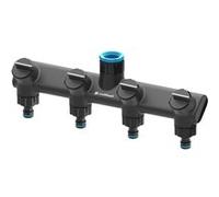 Cellfast Distributeur 4 Voies Raccordement Tuyau D'arrosage en Fibre De Verre Régulation Continue Robinet G1/2" G3/4" G1 Ergo
