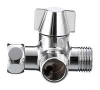 Répartiteur de tuyau de douche en laiton à 3 voies / 5,1 cm Adaptateur en T pour valve d'eau Système de douche Mise à niveau