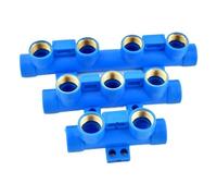 Répartiteur de tuyau d'eau à filetage femelle 1/2", répartiteur 4/5/6 voies, interrupteur de vidange de réservoir d'eau, accessoires d'arrosage automobile(1I2 Inch-4 way)
