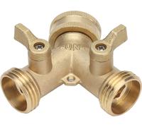Répartiteur de tuyau,Distributeur de tuyau,Répartiteur d'eau de jardin,Connecteur de tuyau,Connecteur de tuyau en laiton,Connecteurs de tuyau de jardin