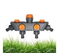 Répartiteur de Tuyau en Laiton - Déflecteur de Joint d'irrigation 4 Voies | 25 cm Gestion de l'eau, Design Pratique, inverseur de Robinet Robuste - pour pelouse, Cour, extérieur, Camping-Car