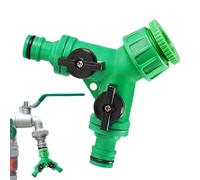 Répartiteur de Tuyau en Y Adaptateur de Valve à 2 Voies - Connecteur Universel pour Robinet d'eau de Jardin avec interrupteurs | Fixation de Robinet à Double Sortie pour Tuyau d'arrosage de