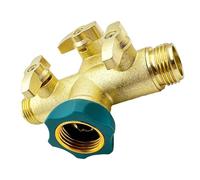 Répartiteur d'eau en bronze triple sortie pour plan imperméable et joints de rechange pour arrangement de tuyaux. Liaison de joint d'étanchéité à terme