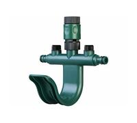 Royal Gardineer Répartiteur d'eau réglable 2 voies avec support pour tuyau