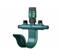 Répartiteur d'eau réglable 2 voies - ROYAL GARDINEER - Support pour tuyau - Plastique - Arrosage jardin