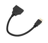 Répartiteur D'interface Multimédia HD, Design Professionnel Bien Fait, 1 en 2 Sorties Mâle Vers Double Femelle, Jusqu'à 4K, 3D et Ultra HD, Utilisé Comme Routeur de Signal Adapté AUX Lecteurs DVD